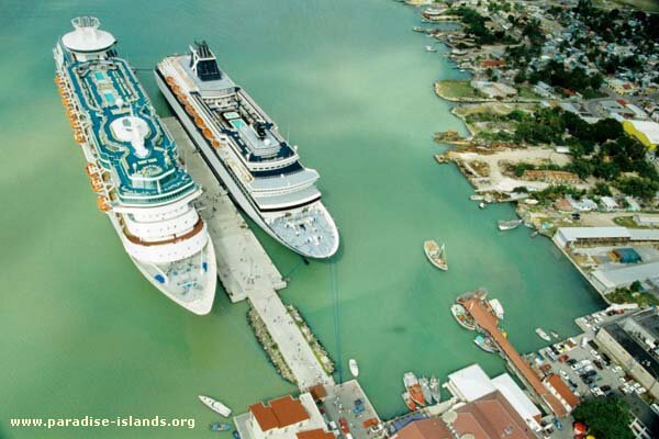 Cruise Ships - Aerial Photograph - St John's Antigua
