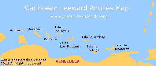 Caribbean Leeward Antilles Map
